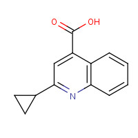 119778-64-2 2-CYCLOPROPYL-QUINOLINE-4-CARBOXYLIC ACID chemical structure