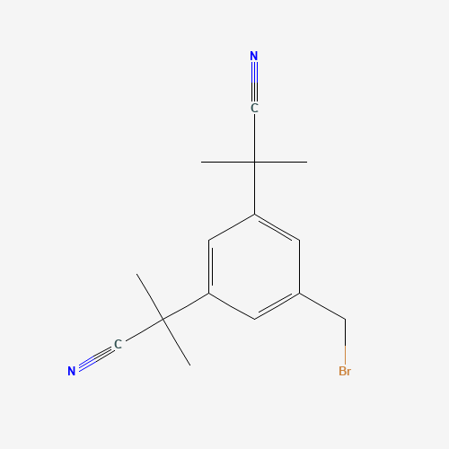 120511-84-4 3,5-Bis(2-cyanoprop-2-yl)benzyl bromide chemical structure
