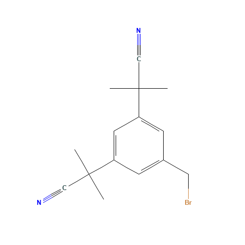 120511-84-4 3,5-Bis(2-cyanoprop-2-yl)benzyl bromide chemical structure