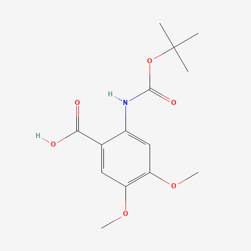122744-78-9 2-TERT-BUTOXYCARBONYLAMINO-4,5-DIMETHOXY-BENZOIC ACID chemical structure