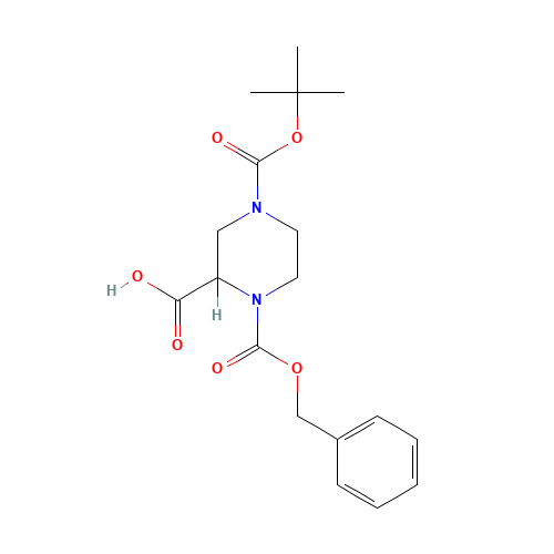 126937-41-5 N-4-BOC-N-1-CBZ-2-PIPERAZINE CARBOXYLIC ACID chemical structure