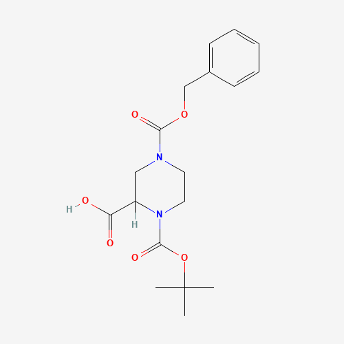 129365-23-7 N-1-BOC-N-4-CBZ-2-PIPERAZINECARBOXYLIC ACID T-BUTYL ESTER chemical structure