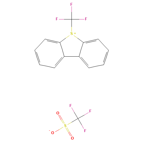129946-88-9 S-(Trifluoromethyl)dibenzothiophenium trifluoromethanesulfonate chemical structure