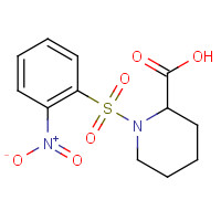 130178-54-0 1-[(2-NITROPHENYL)SULFONYL]PIPERIDINE-2-CARBOXYLIC ACID chemical structure