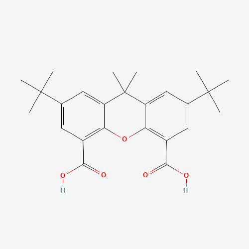 130525-39-2 2,7-DI-TERT-BUTYL-9,9-DIMETHYL-4,5-XANTHENEDICARBOXYLIC ACID chemical structure