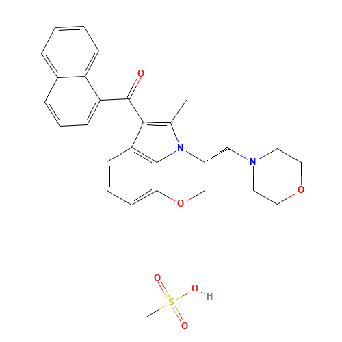131543-23-2 WIN 55,212-2 MESYLATE chemical structure