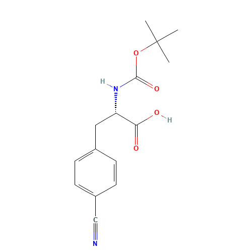 131724-45-3 (S)-N-Boc-4-Cyanophenylalanine chemical structure