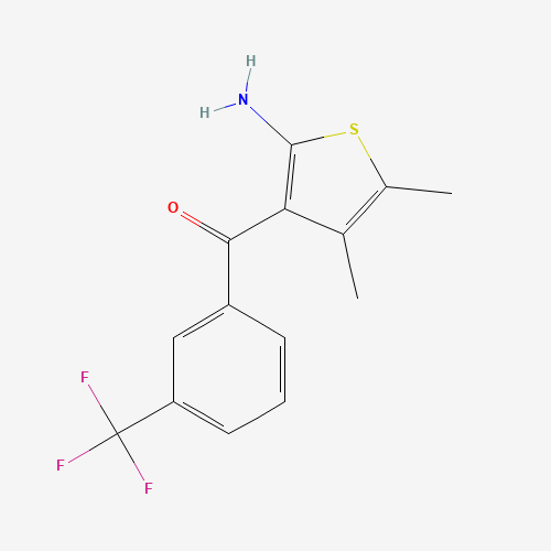 132861-87-1 (2-AMINO-4,5-DIMETHYL-3-THIENYL)-[3-(TRIFLUOROMETHYL)PHENYL]METHANONE chemical structure