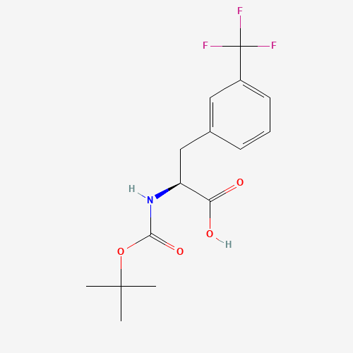 142995-31-1 BOC-L-3-Trifluoromethylphe chemical structure