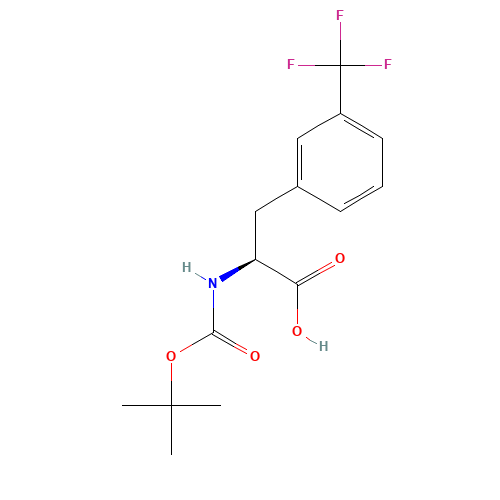 142995-31-1 BOC-L-3-Trifluoromethylphe chemical structure