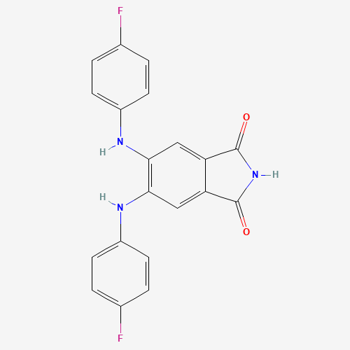 145915-60-2 5,6-BIS[(4-FLUOROPHENYL)AMINO]-1H-ISOINDOLE-1,3(2H)-DIONE chemical structure