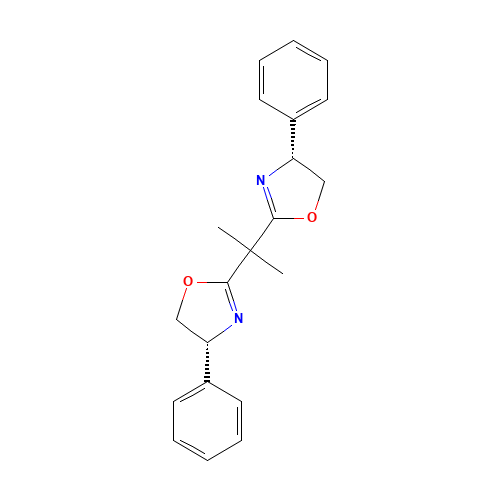 150529-93-4 (R,R)-2,2'-(DIMETHYLMETHYLENE)BIS(4-PHENYL-2-OXAZOLINE) chemical structure