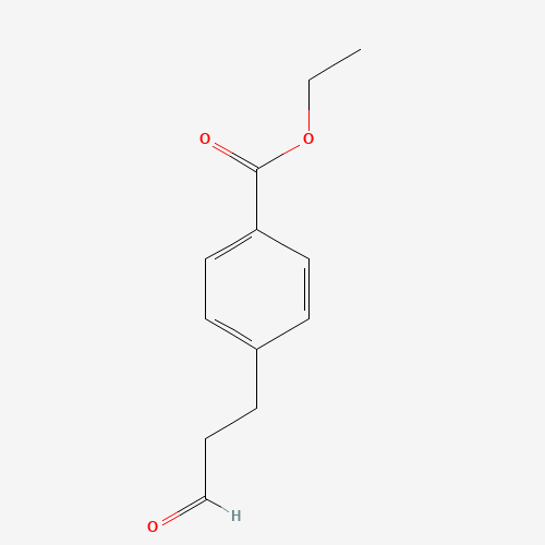 151864-81-2 3-(4-Carboethoxy)phenyl propanal chemical structure