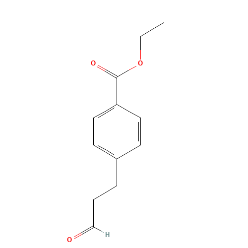 151864-81-2 3-(4-Carboethoxy)phenyl propanal chemical structure