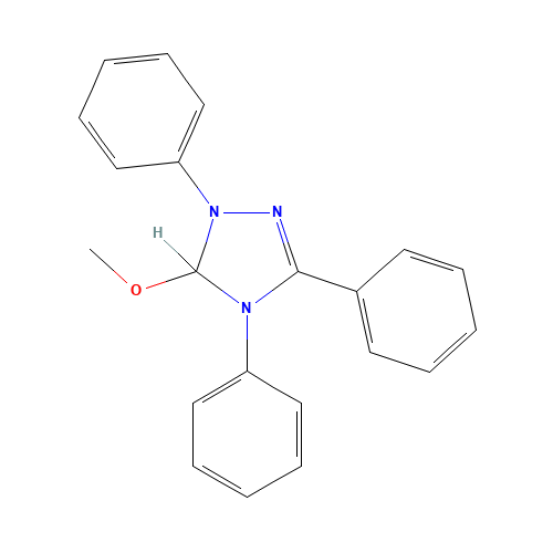 154643-41-1 5-METHOXY-1,3,4-TRIPHENYL-4,5-DIHYDRO-1H-1,2,4-TRIAZOLIN chemical structure