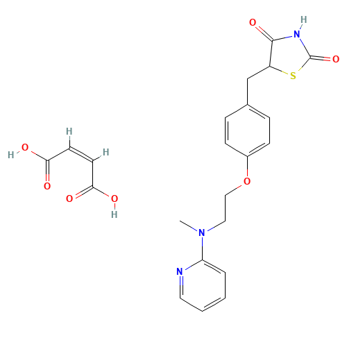 155141-29-0 Rosiglitazone maleate chemical structure
