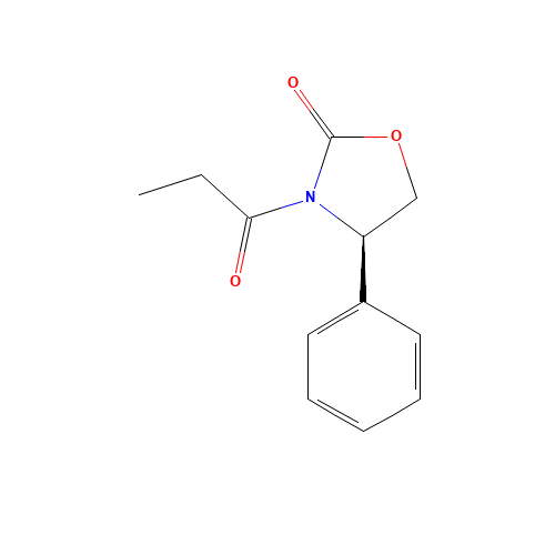 160695-26-1 (R)-4-PHENYL-3-PROPIONYL-2-OXAZOLIDINONE chemical structure