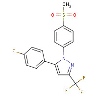 162054-19-5 1-[(4-METHYLSULFONYL)PHENYL]-3-TRIFLUOROMETHYL-5-(4-FLUOROPHENYL)PYRAZOLE chemical structure