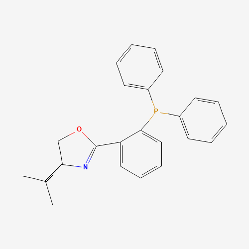 164858-78-0 (R)-(+)-2-[2-(DIPHENYLPHOSPHINO)PHENYL]-4-(1-METHYLETHYL)-4,5-DIHYDROOXAZOLE chemical structure