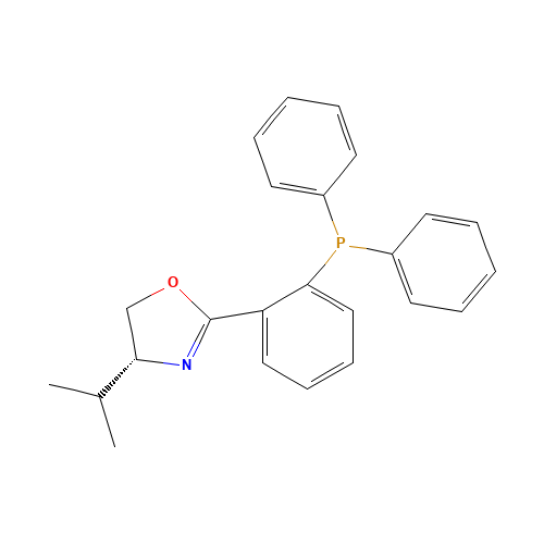 164858-78-0 (R)-(+)-2-[2-(DIPHENYLPHOSPHINO)PHENYL]-4-(1-METHYLETHYL)-4,5-DIHYDROOXAZOLE chemical structure