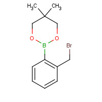166821-88-1 2-[2-(BROMOMETHYL)PHENYL]-5,5-DIMETHYL-1,3,2-DIOXABORINANE chemical structure