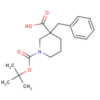 170838-83-2 1-[(TERT-BUTYL)OXYCARBONYL]-3-BENZYLPIPERIDINE-3-CARBOXYLIC ACID chemical structure