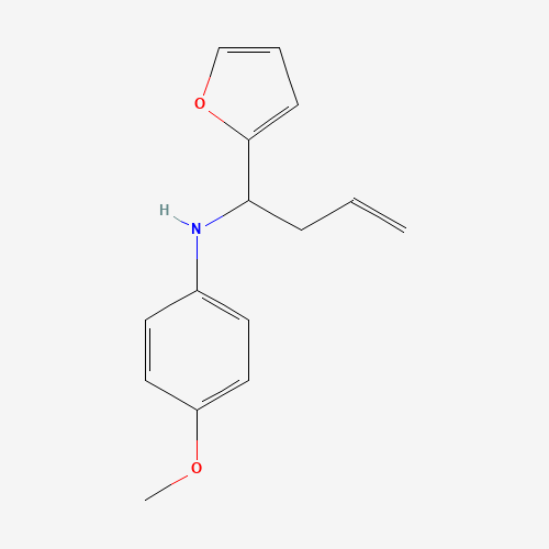 173416-01-8 (1-FURAN-2-YL-BUT-3-ENYL)-(4-METHOXY-PHENYL)-AMINE chemical structure