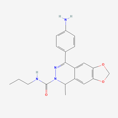 173952-44-8 (+/-)-4-(4-AMINOPHENYL)-1,2-DIHYDRO-1-METHYL-2-PROPYLCARBAMOYL-6,7-METHYLENEDIOXYPHTHALAZINE chemical structure