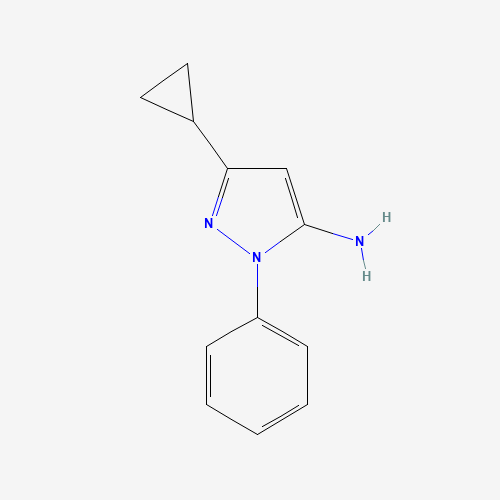 175137-45-8 3-CYCLOPROPYL-1-PHENYL-1H-PYRAZOL-5-AMINE chemical structure