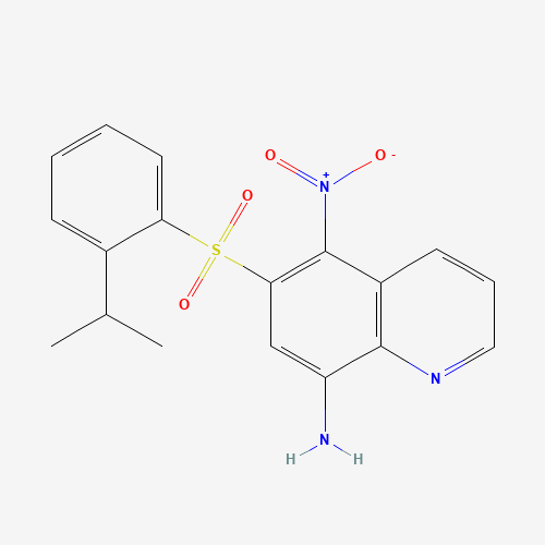181468-88-2 6-[[2-(1-METHYLETHYL)PHENYL]]SULFONYL-5-NITRO-8-QUINOLINAMINE chemical structure