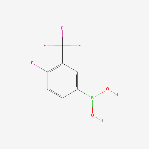182344-23-6 4-FLUORO-3-(TRIFLUOROMETHYL)PHENYLBORONIC ACID chemical structure