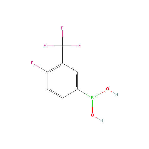 182344-23-6 4-FLUORO-3-(TRIFLUOROMETHYL)PHENYLBORONIC ACID chemical structure