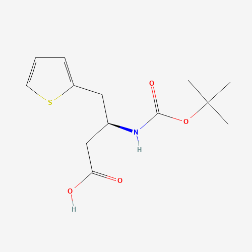 190190-47-7 BOC-(S)-3-AMINO-4-(2-THIENYL)-BUTYRIC ACID chemical structure
