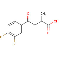 191018-57-2 2-METHYL-4-OXO-4-(3',4'-DIFLUOROPHENYL)BUTYRIC ACID chemical structure