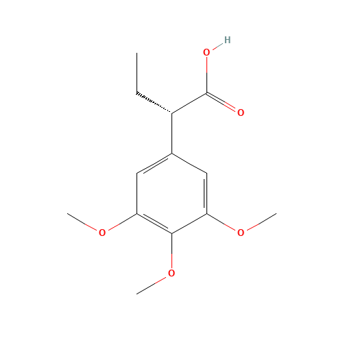 195202-08-5 (S)-2-(3,4,5-TRIMETHOXYPHENYL)BUTYRIC ACID chemical structure