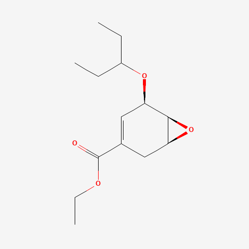 204254-96-6 (1S,5R,6S)-Ethyl 5-(pentan-3-yl-oxy)-7-oxa-bicyclo[4.1.0]hept-3-ene-3-carboxylate chemical structure