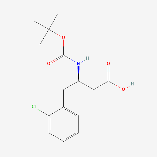 218608-93-6 BOC-(R)-3-AMINO-4-(2-CHLORO-PHENYL)-BUTYRIC ACID chemical structure