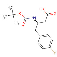 218609-00-8 BOC-(R)-3-AMINO-4-(4-FLUORO-PHENYL)-BUTYRIC ACID chemical structure