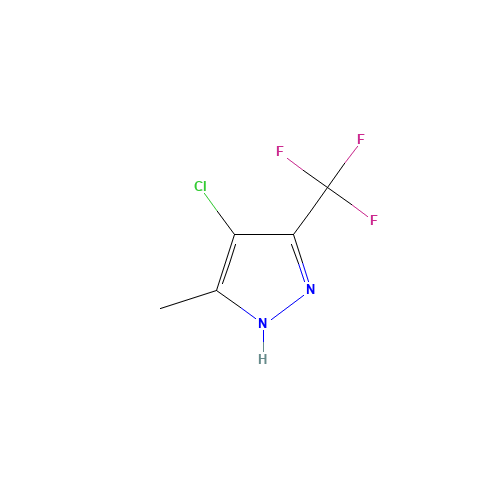 235106-12-4 4-CHLORO-3-TRIFLUOROMETHYL-5-(METHYL)PYRAZOLE chemical structure