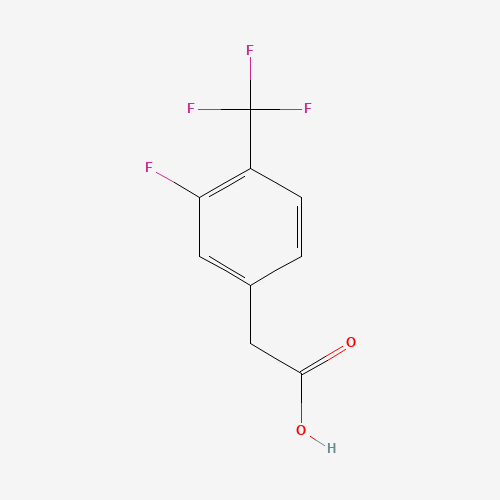 238754-67-1 3-FLUORO-4-(TRIFLUOROMETHYL)PHENYLACETIC ACID chemical structure