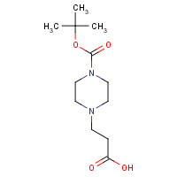242459-97-8 3-(1-TERT-BUTOXYCARBONYLPIPERAZIN-4-YL)PROPIONIC ACID chemical structure