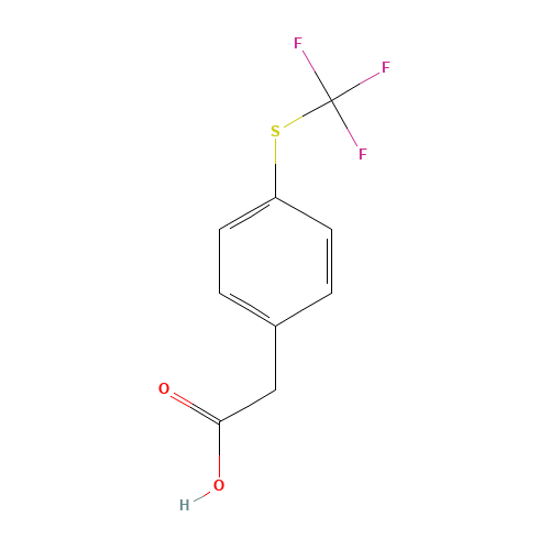 243977-23-3 4-(TRIFLUOROMETHYLTHIO)PHENYLACETIC ACID chemical structure