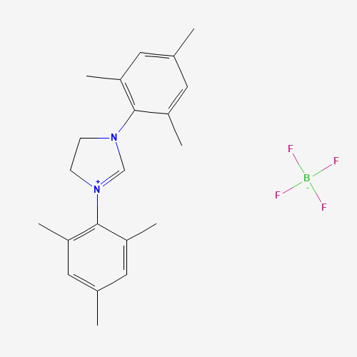 245679-18-9 1,3-BIS(2,4,6-TRIMETHYLPHENYL)-4,5-DIHYDROIMIDAZOLIUM TETRAFLUOROBORATE chemical structure