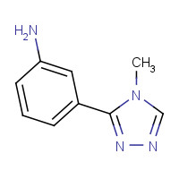 252928-74-8 3-(4-METHYL-4H-1,2,4-TRIAZOL-3-YL)ANILINE chemical structure