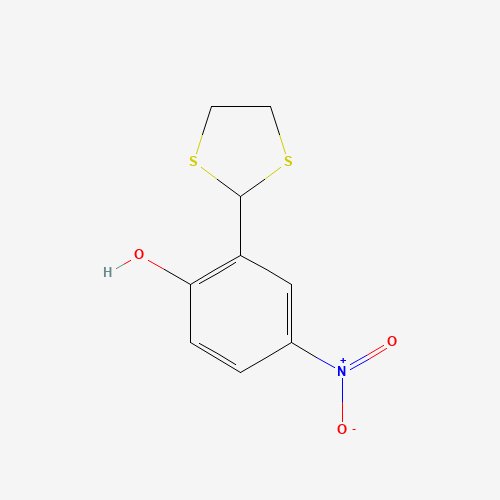 261704-15-8 2-(1,3-DITHIOLAN-2-YL)-4-NITROPHENOL chemical structure