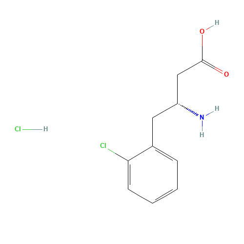 268734-28-7 (R)-3-AMINO-4-(2-CHLOROPHENYL)BUTANOIC ACID HYDROCHLORIDE chemical structure