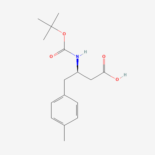 269398-85-8 BOC-(R)-3-AMINO-4-(4-METHYL-PHENYL)-BUTYRIC ACID chemical structure