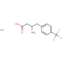 269726-76-3 (R)-3-AMINO-4-(4-TRIFLUOROMETHYLPHENYL)BUTANOIC ACID HYDROCHLORIDE chemical structure