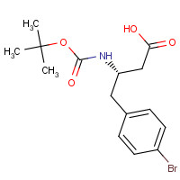 270062-85-6 BOC-(S)-3-AMINO-4-(4-BROMO-PHENYL)-BUTYRIC ACID chemical structure