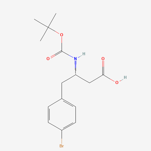 270062-85-6 BOC-(S)-3-AMINO-4-(4-BROMO-PHENYL)-BUTYRIC ACID chemical structure